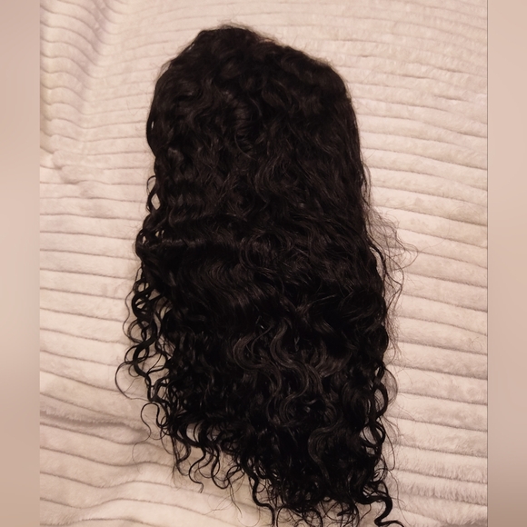 16" Deep Wave 100% Human Hair 13x6 Glueless Lace Front Wig Free Part New - Picture 7 of 13